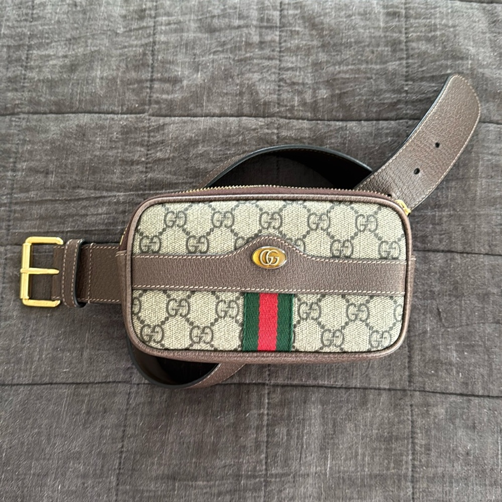 Gucci Authentic GG Supreme Belt Bag Size 85